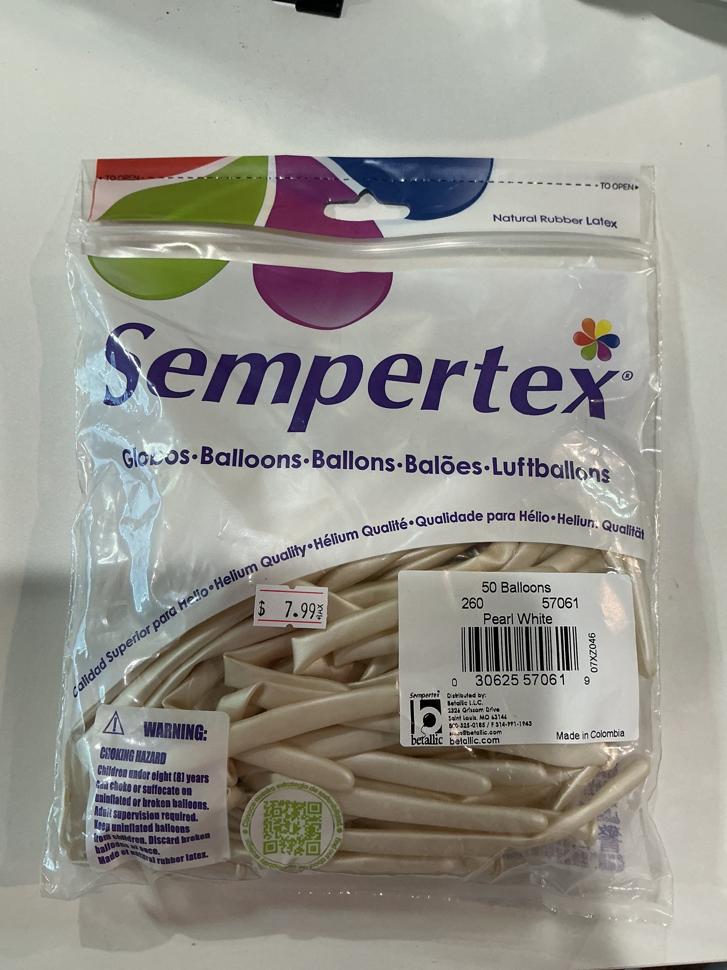 Sempertex 50ct Pearl White 260