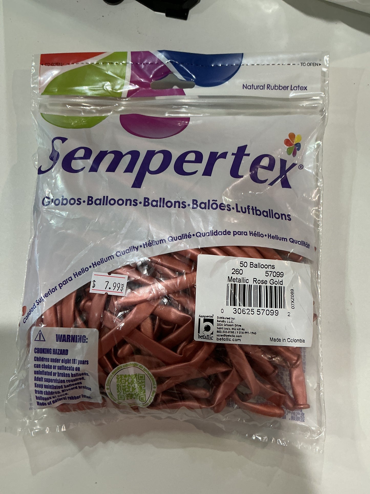 Sempertex 50ct Metallic Rose Gold 260