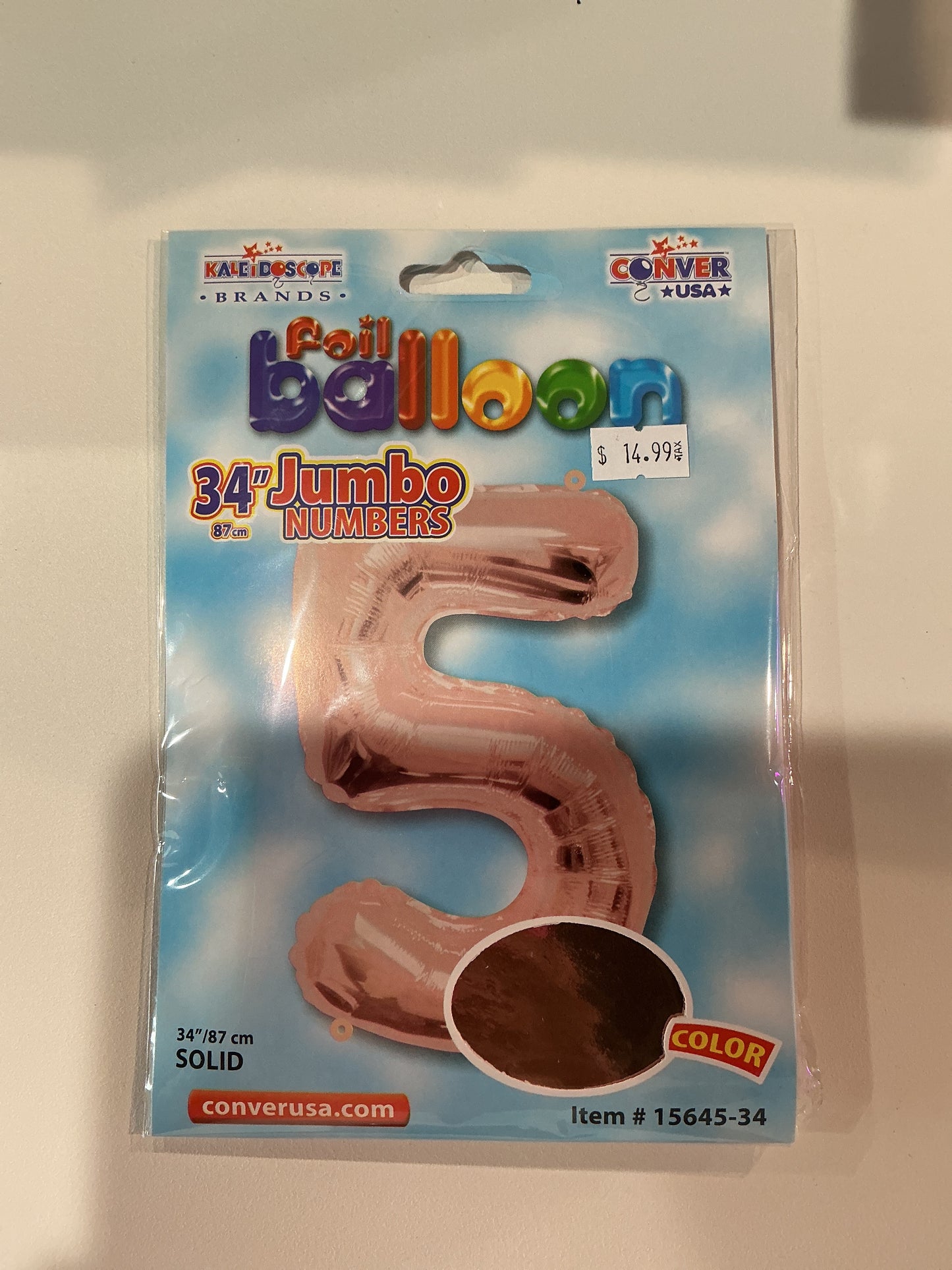 Rose Gold Jumbo Numbers