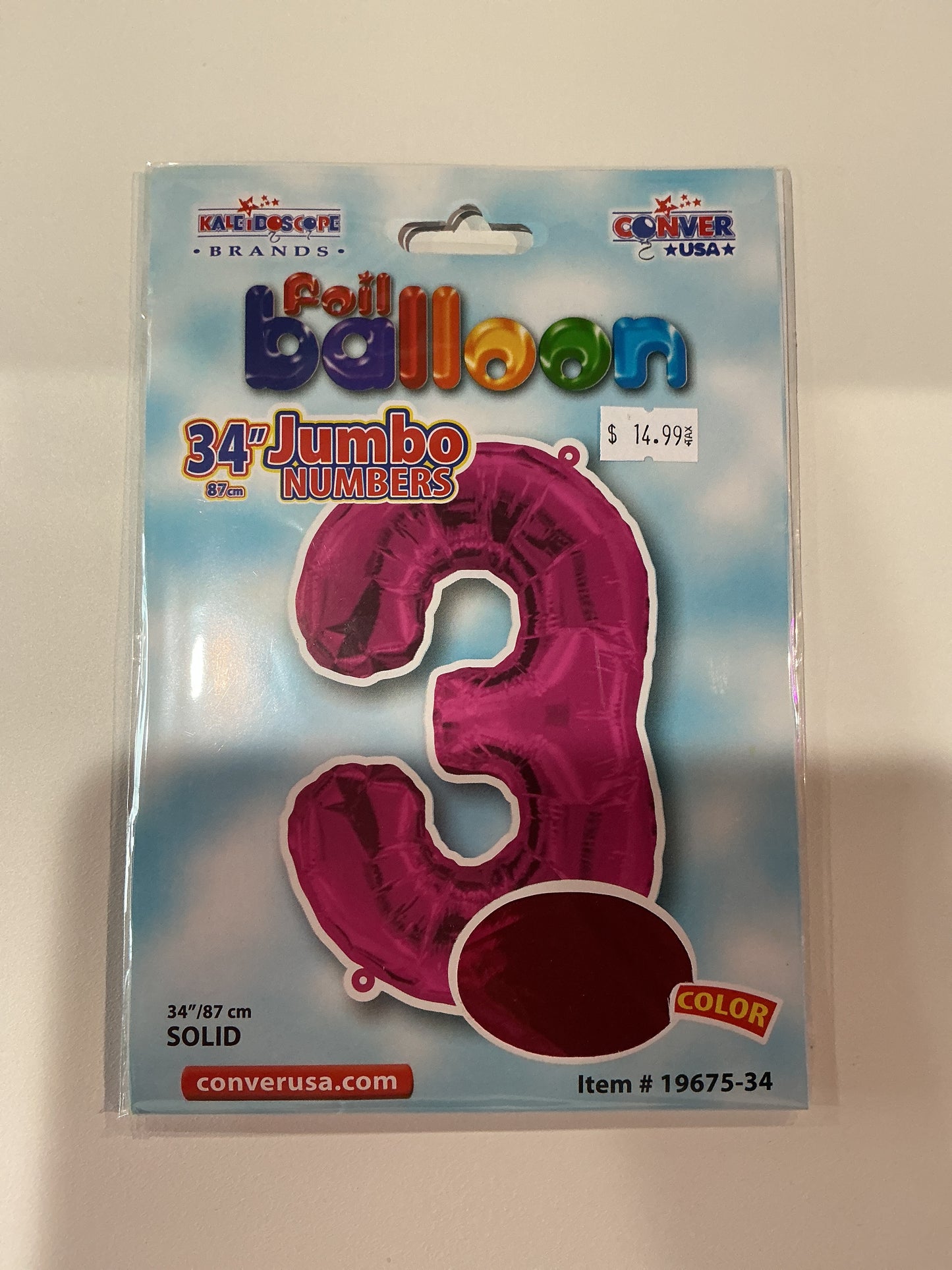 Hot Pink Jumbo Numbers