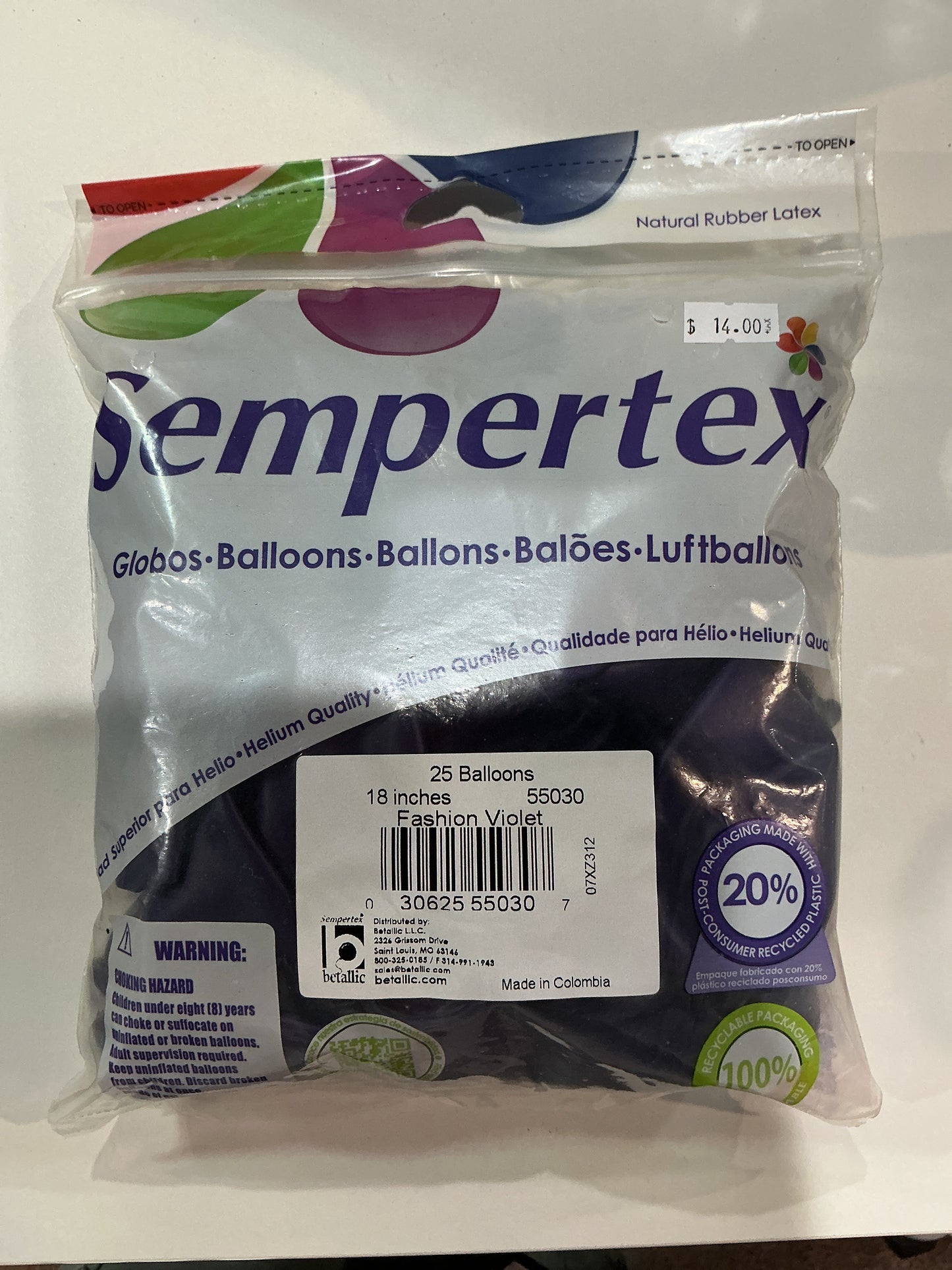Sempertex 25ct Fashion Violet 18”