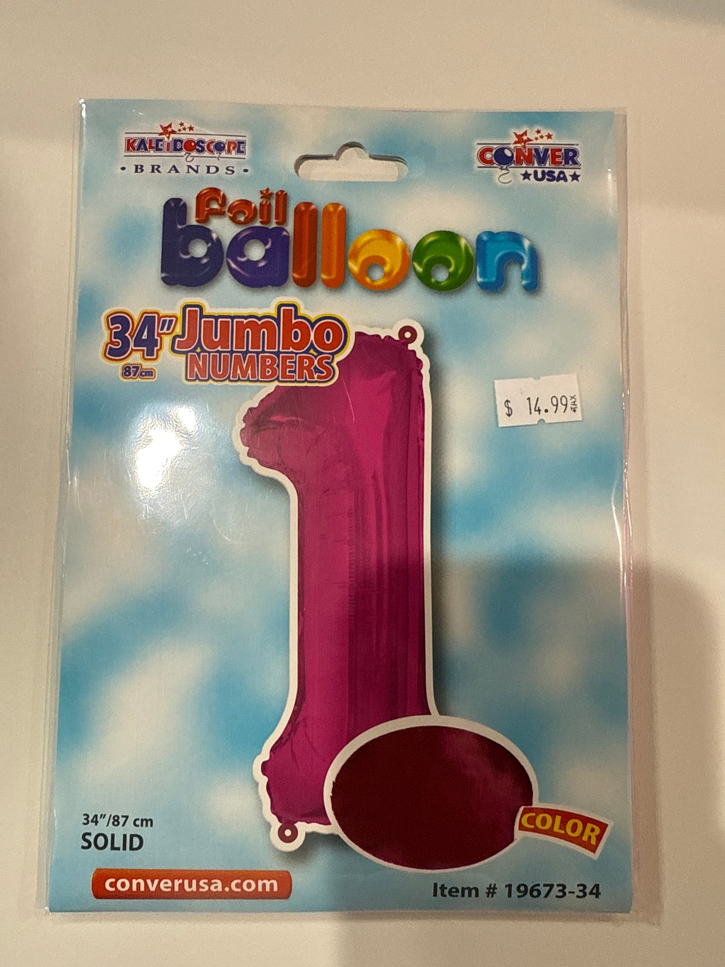 Hot pinkJumbo numbers