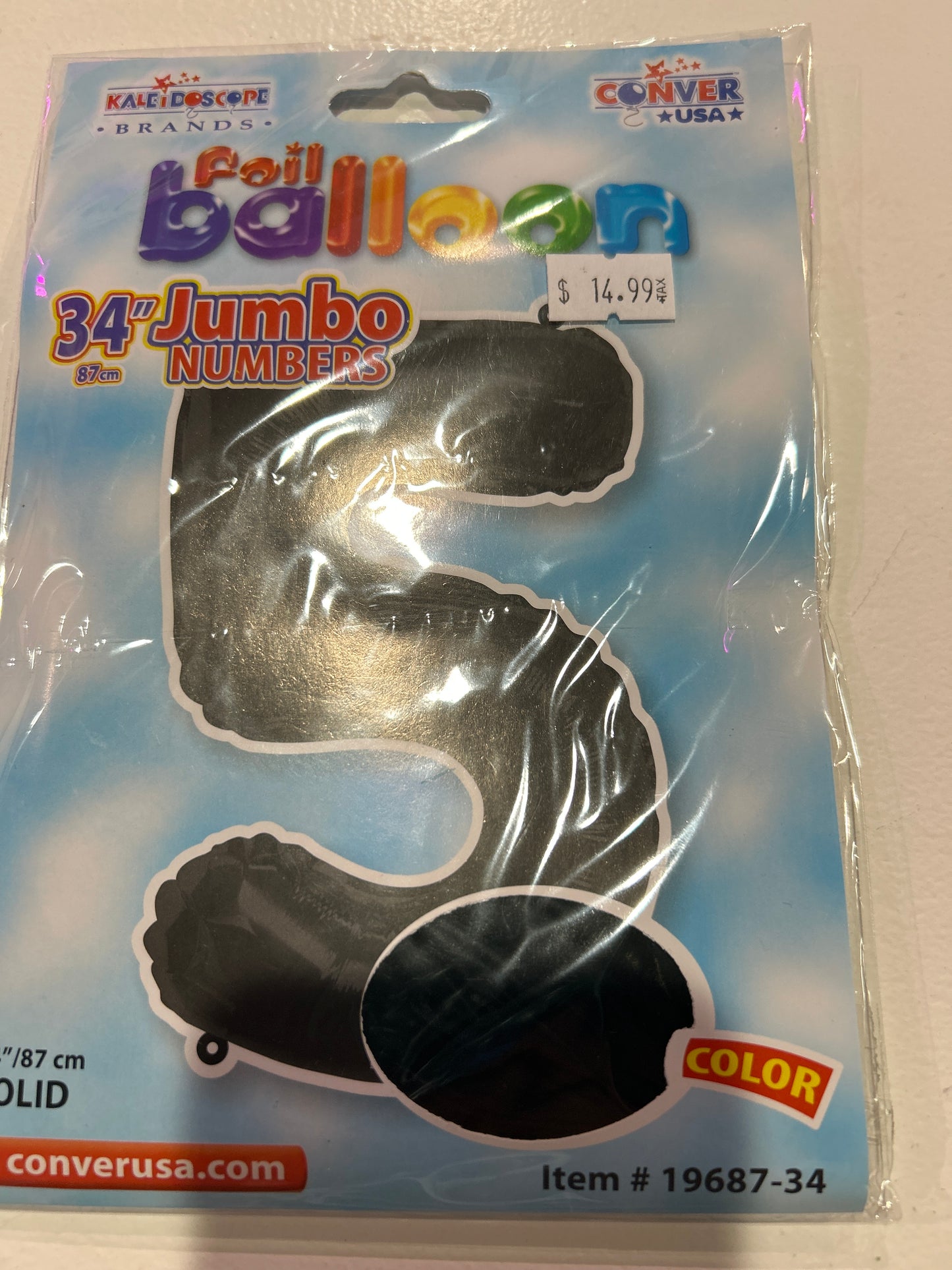 Black jumbo numbers