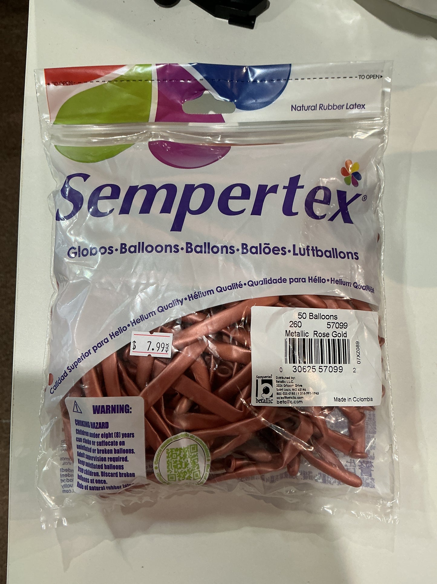 Sempertex 50ct Mettalic Rose Gold 260