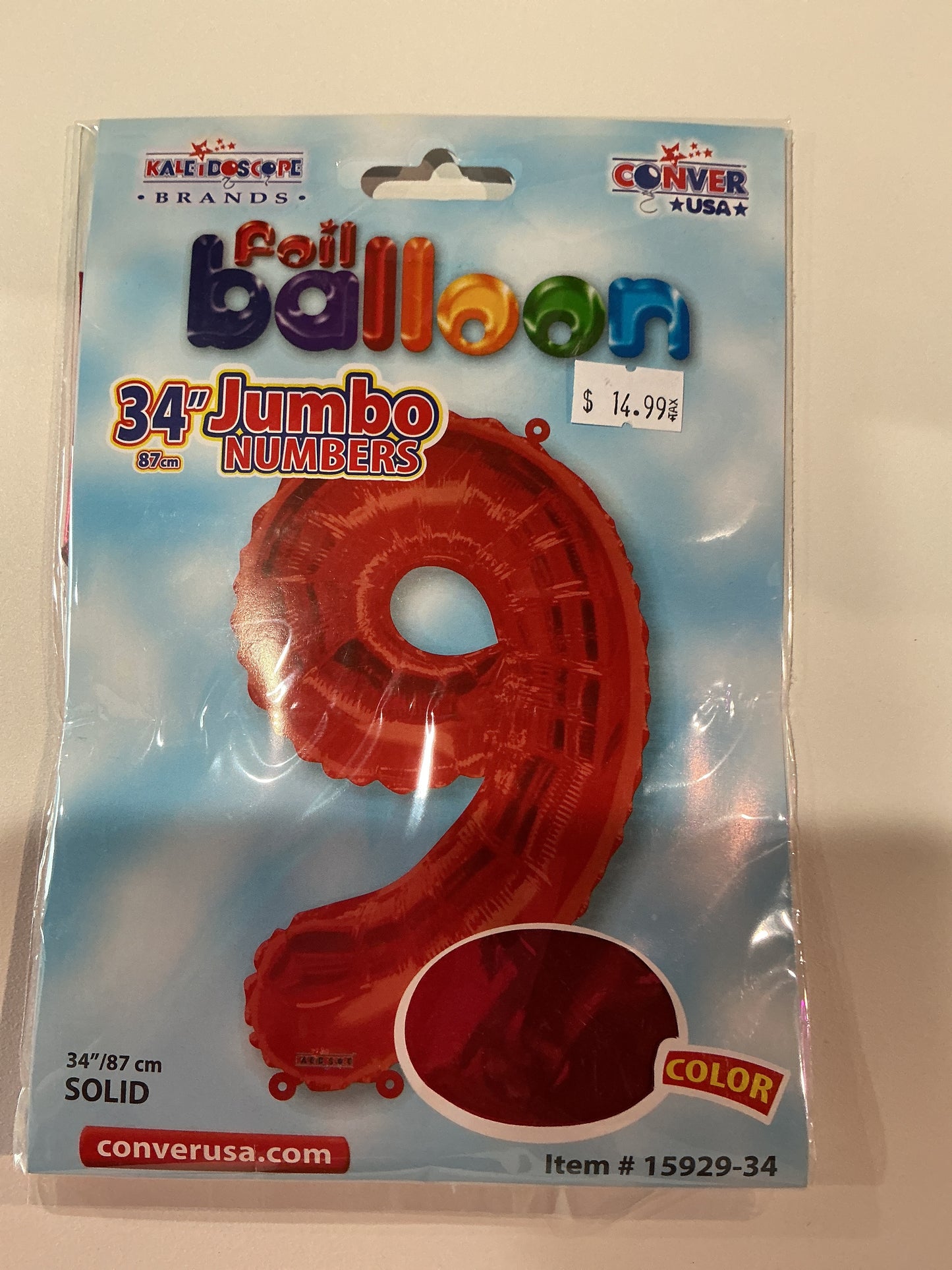 Red Jumbo Numbers