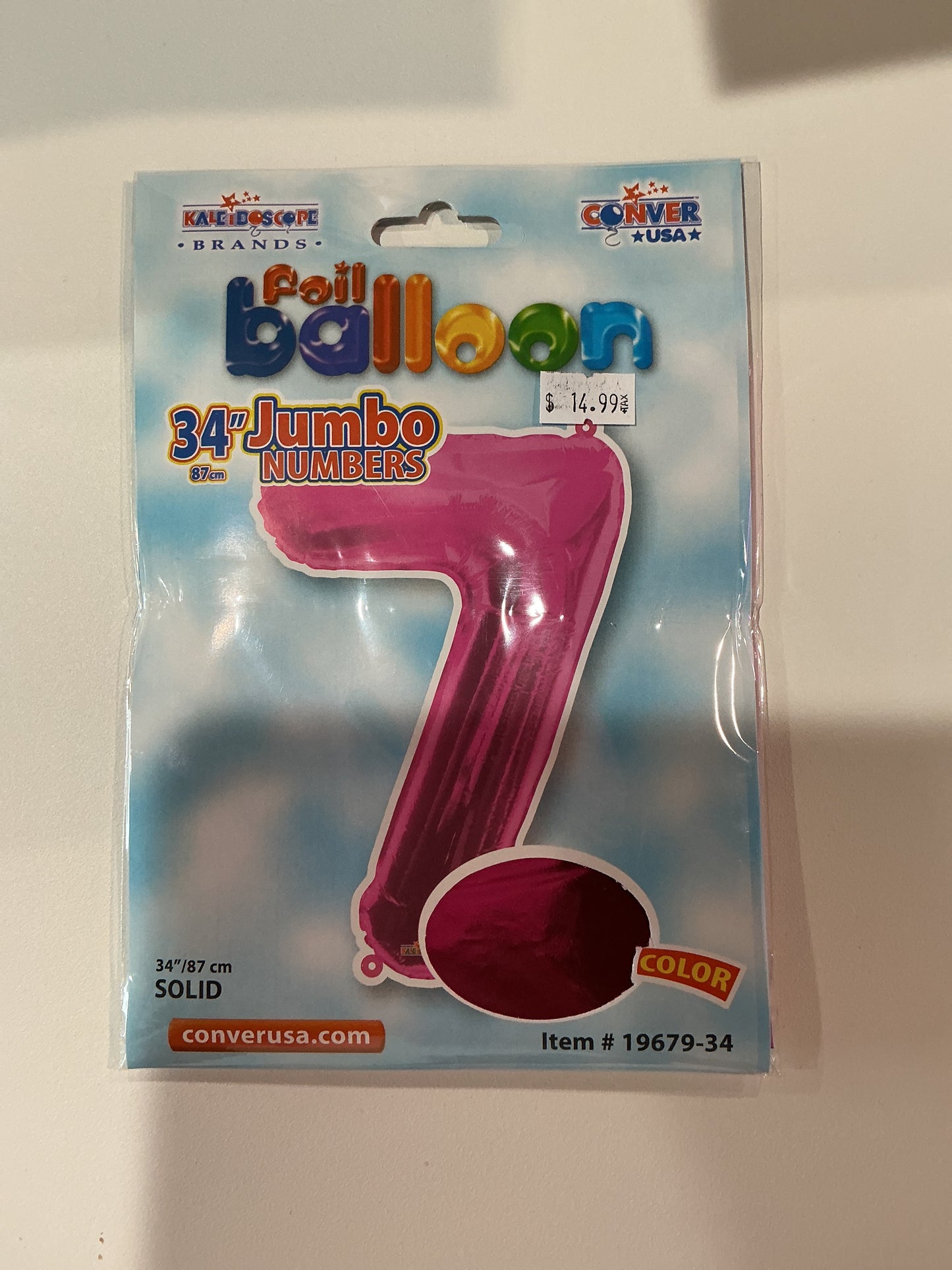 Hot Pink Jumbo Numbers