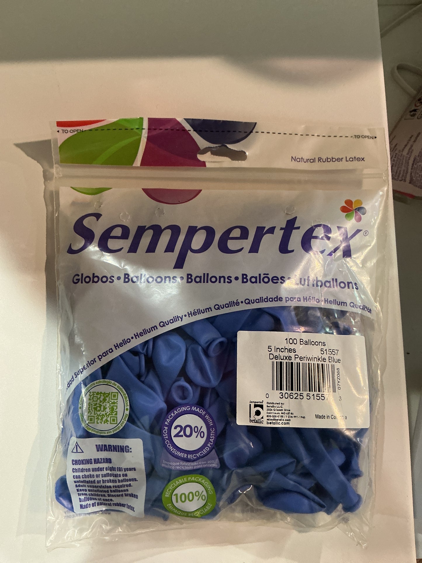 Deluxe Perwinkle Blue 100 ct. 5 inches