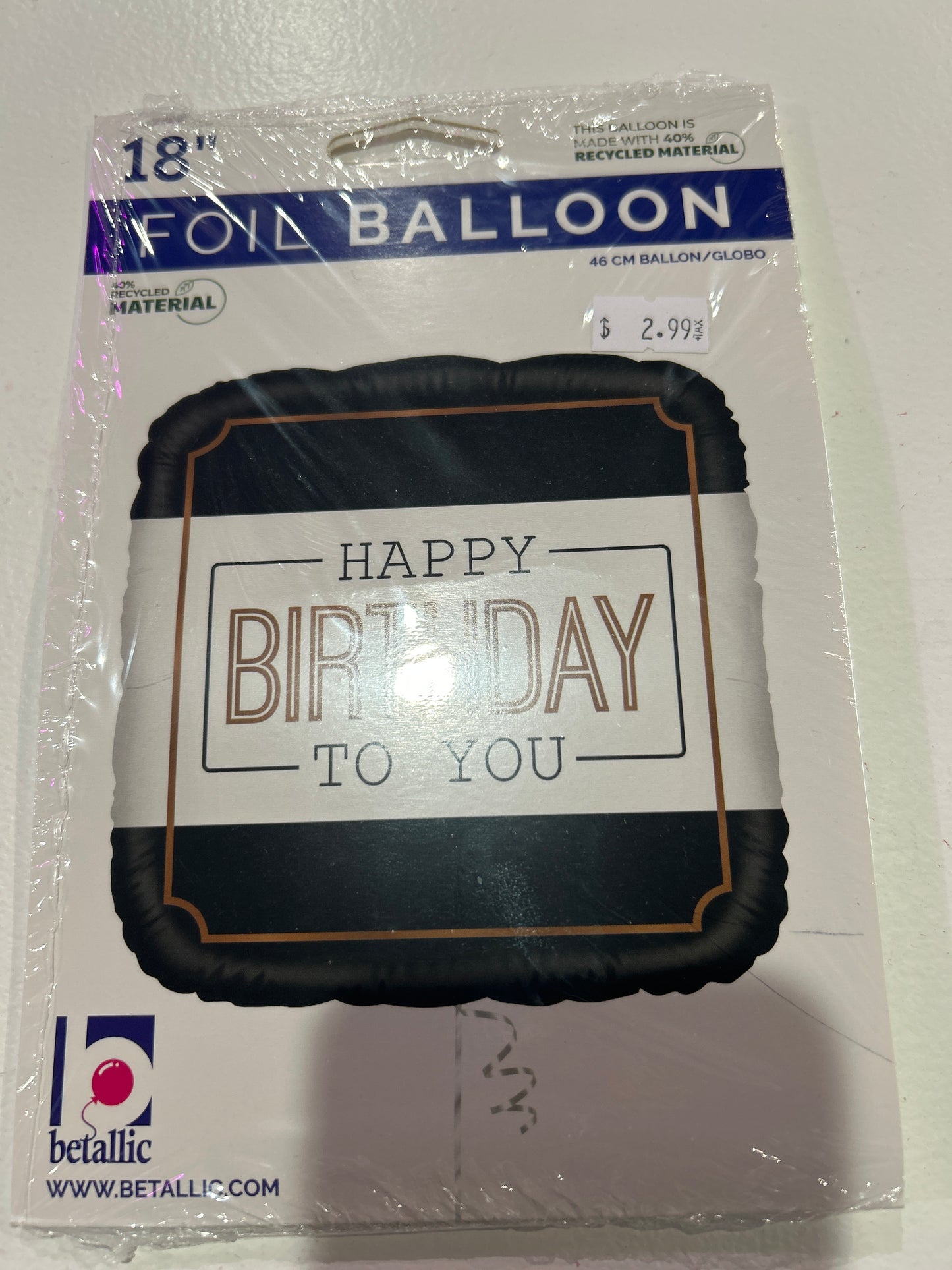 Mylar happy birthday