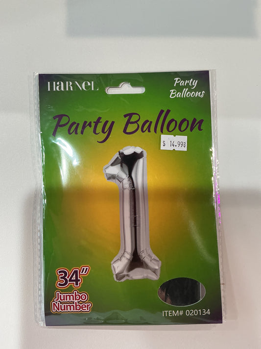 Silver Jumbo Numbers