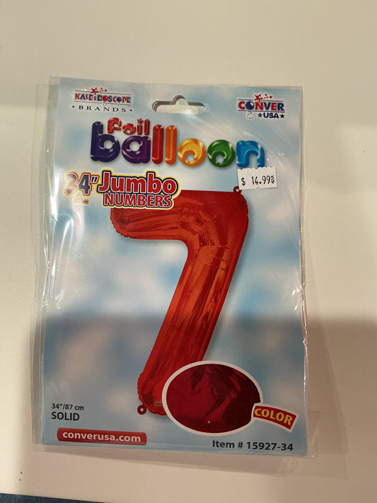 Red Jumbo Numbers