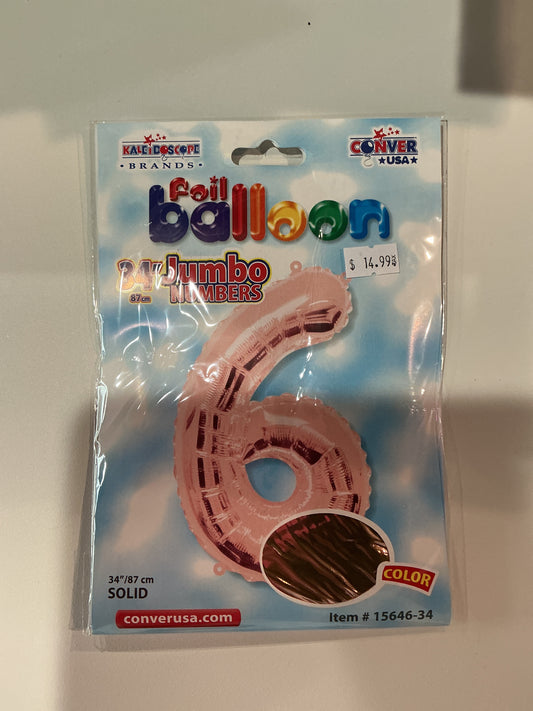 Rose Gold Jumbo Numbers