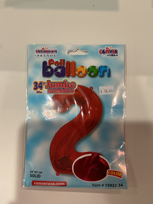 Red Jumbo Numbers