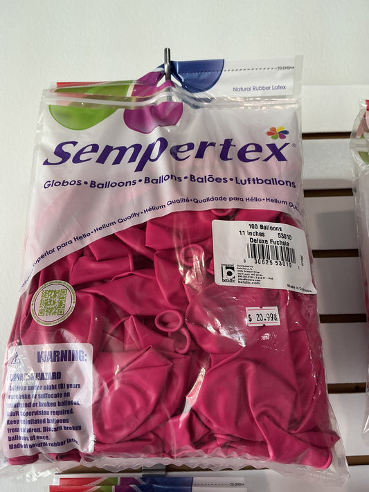 Sempertex 100 ct Deluxe Fuchsia 11”