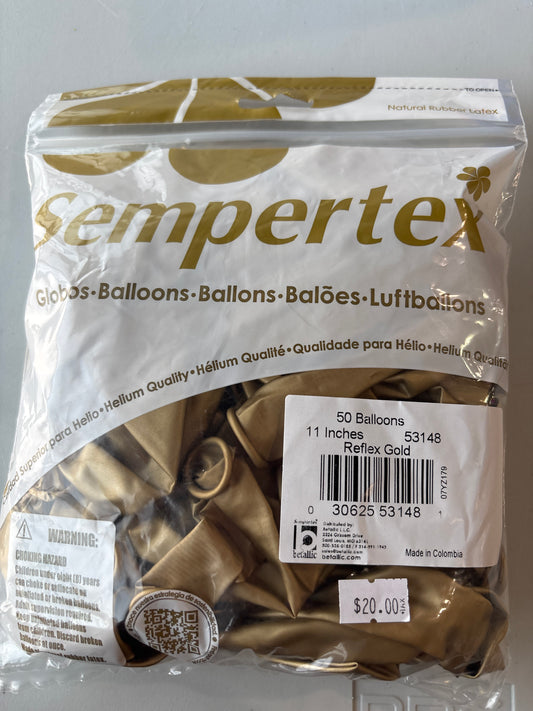 Sempertex 50ct Reflex Gold 11”