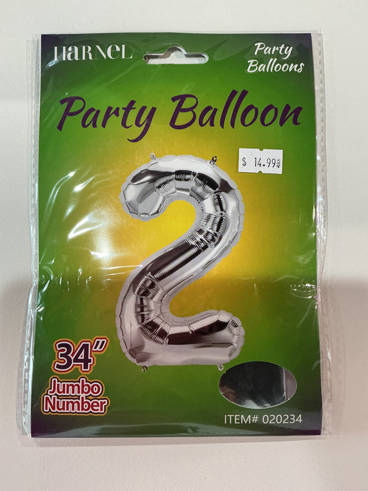 Silver Jumbo Numbers