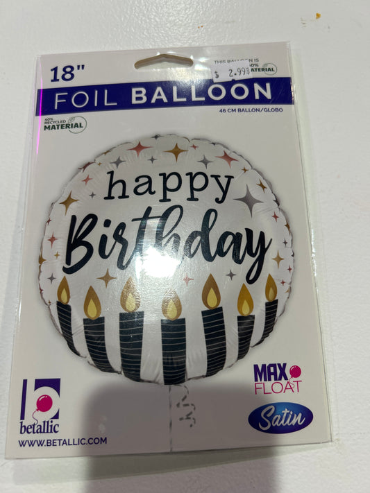 Mylar happy birthday