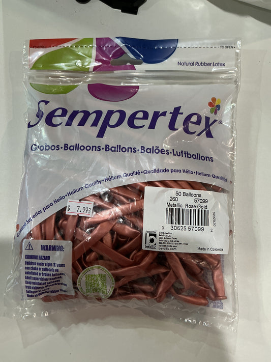 Sempertex 50ct Metallic Rose Gold 260