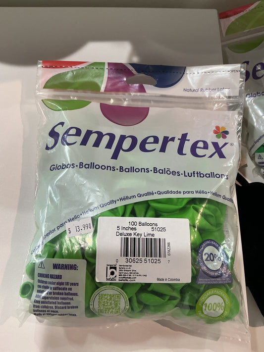 Sempertex 100ct Deluxe Key Lime 5”