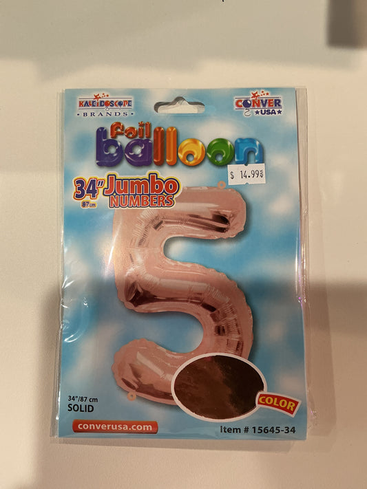 Rose Gold Jumbo Numbers