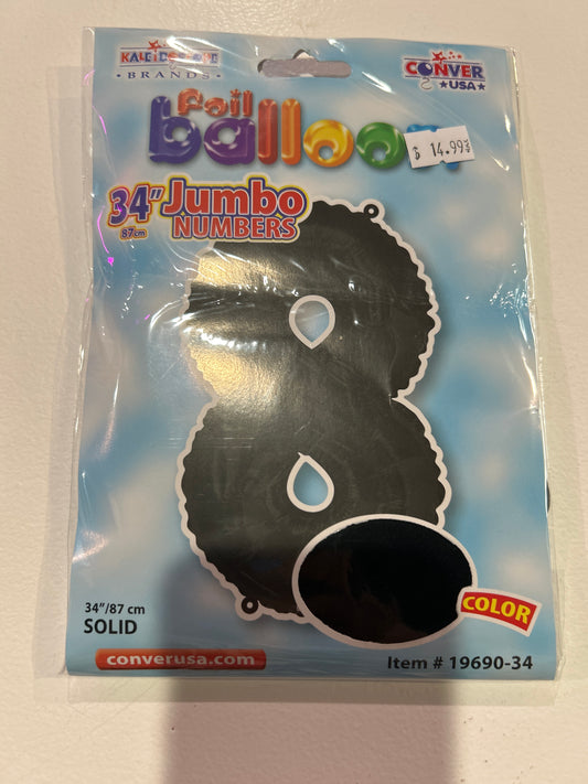 Black jumbo numbers