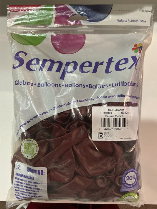 Deluxe Merlot 100ct. 11 inch