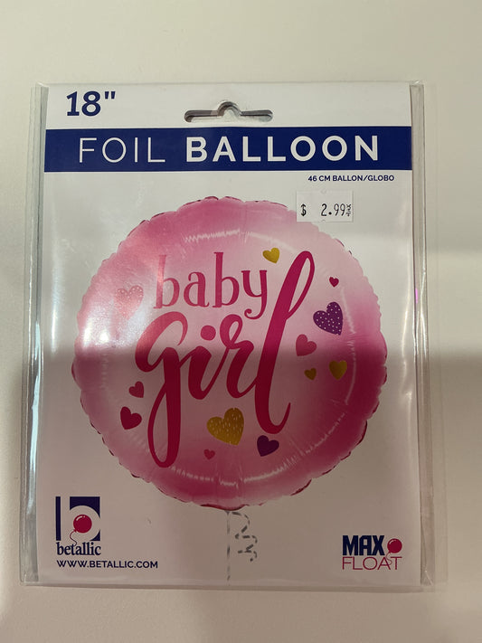 Baby Girl /MYLAR BALLOON