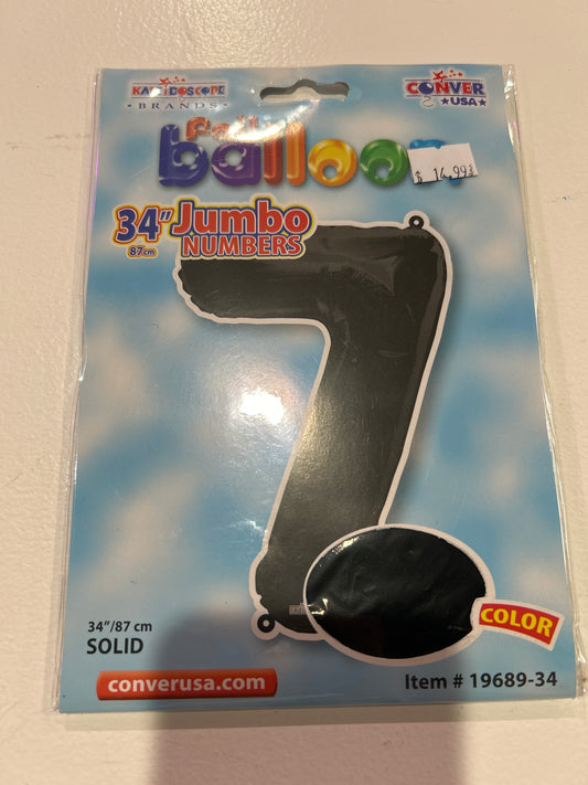 Black jumbo numbers