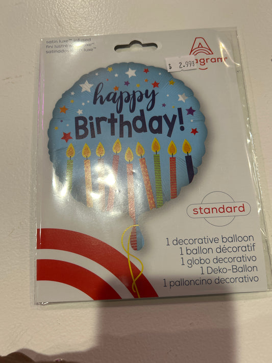 Mylar happy birthday