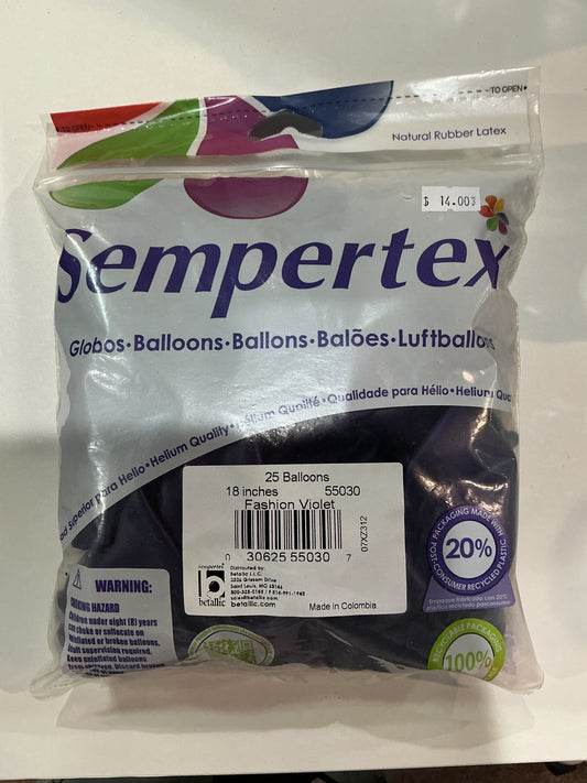 Sempertex 25ct Fashion Violet 18”