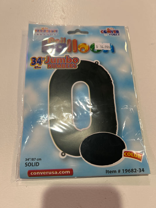 Black jumbo numbers