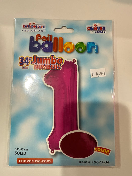 Hot pinkJumbo numbers