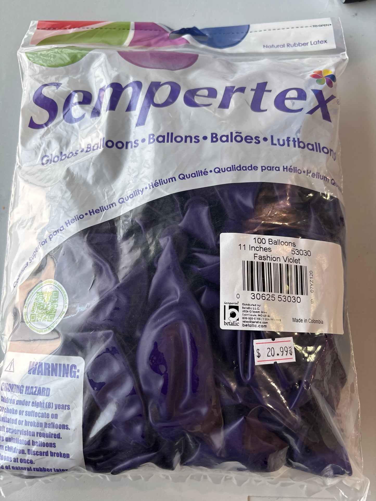 Sempertex 100ct Fashion Violet 11”