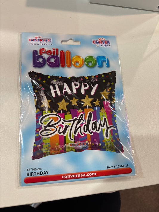 Mylar Happy Birthday
