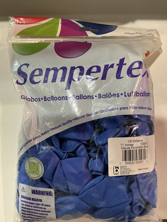 Deluxe Perwinkle Blue 100 ct. 11 inches