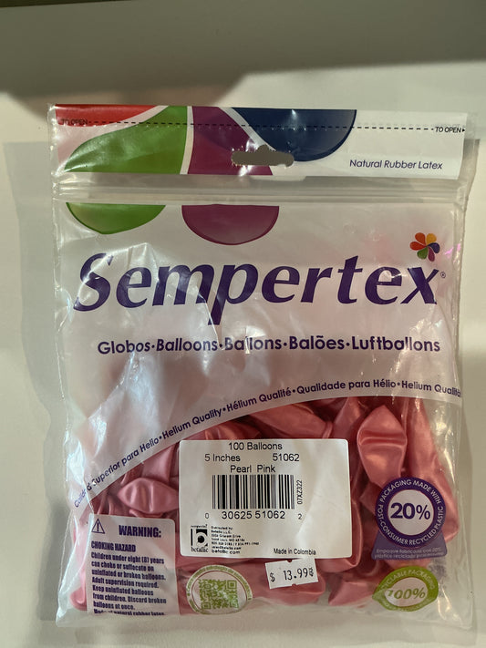 Sempertex 50ct Pearl Pink 5”