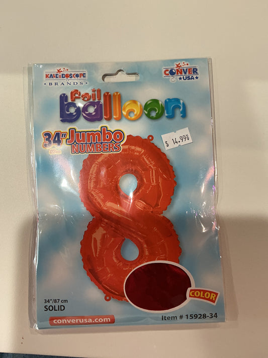 Red Jumbo Numbers