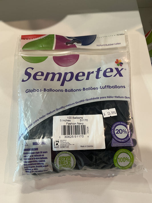 Sempertex 100ct Fashion Navy 5”