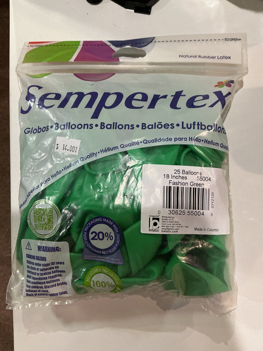 Sempertex 25ct Fashion Green 18”