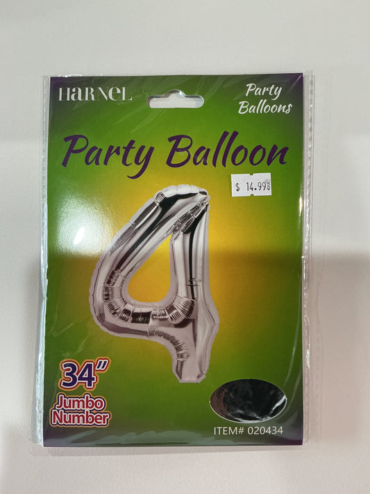 Silver Jumbo Numbers