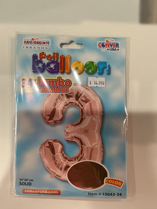 Rose Gold  Jumbo Numbers