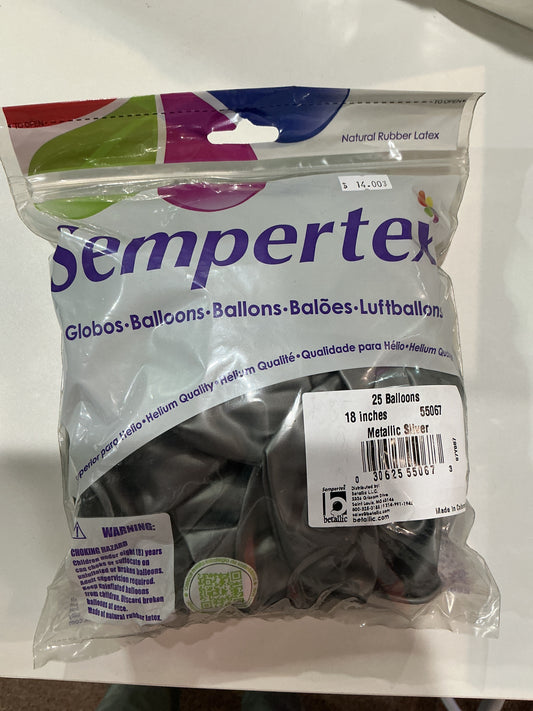 Sempertex 25ct Metallic Silver