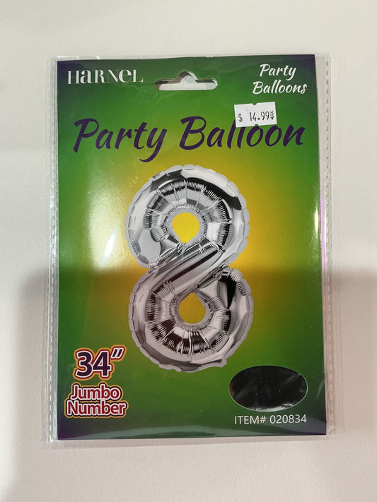 Silver Jumbo Numbers