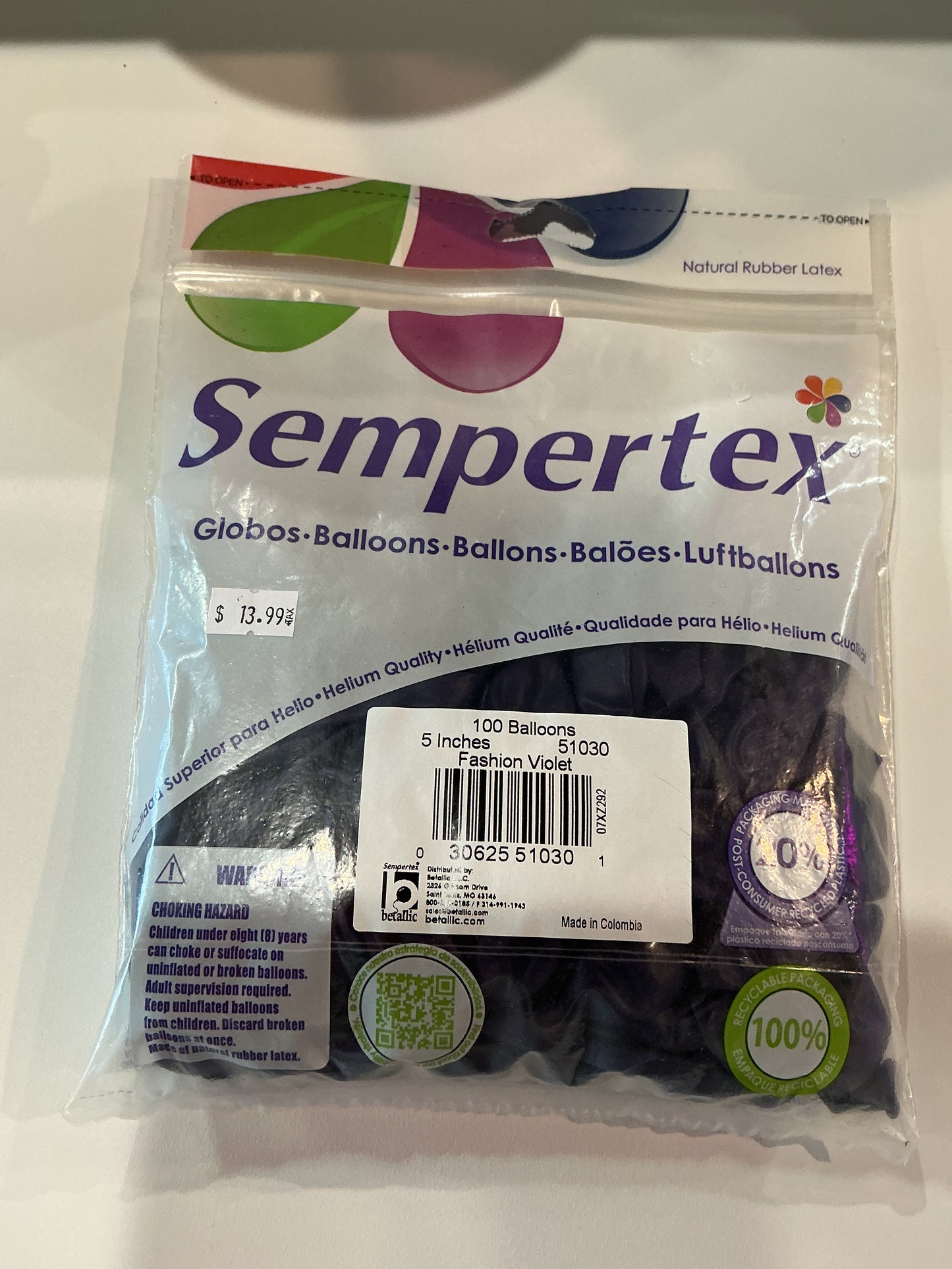 Sempertex 100ct Fashion Violet 5”