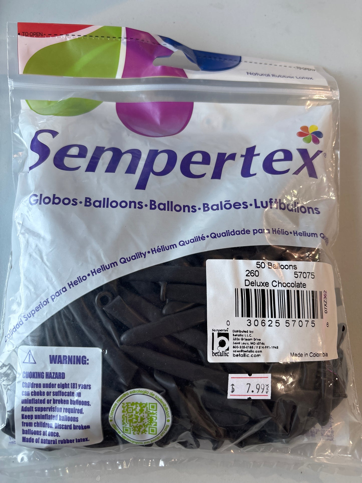 Sempertex 50ct Deluxe chocolate 260