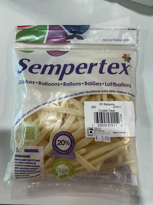 Sempertex 50ct Crystal Clear 260