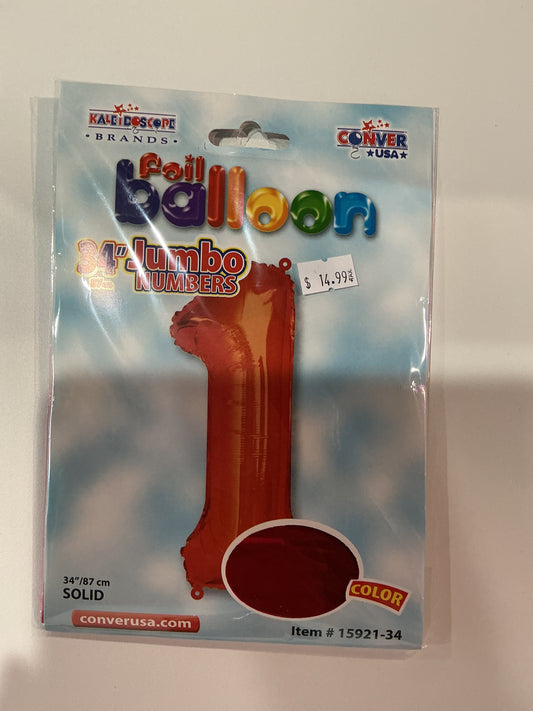 Red Jumbo Numbers