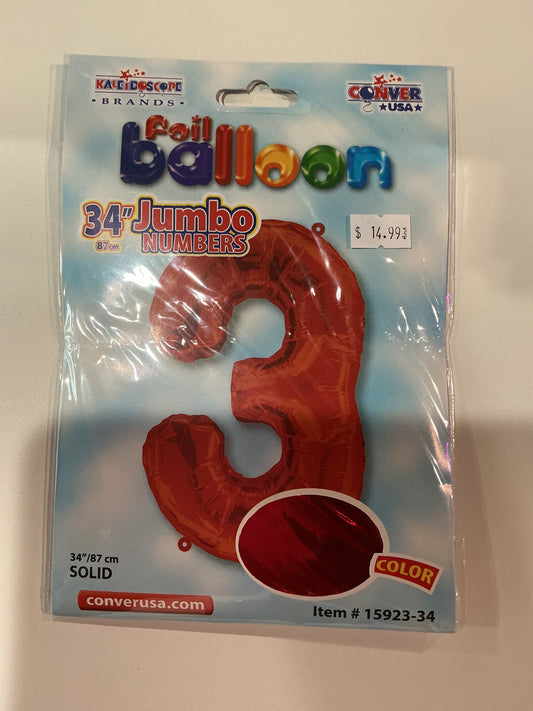 Red Jumbo Numbers