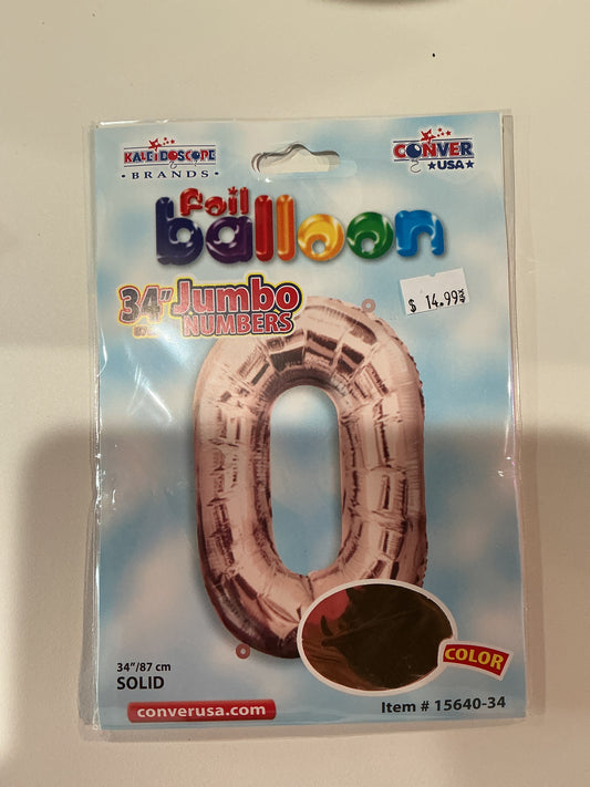Rose Gold Jumbo Numbers