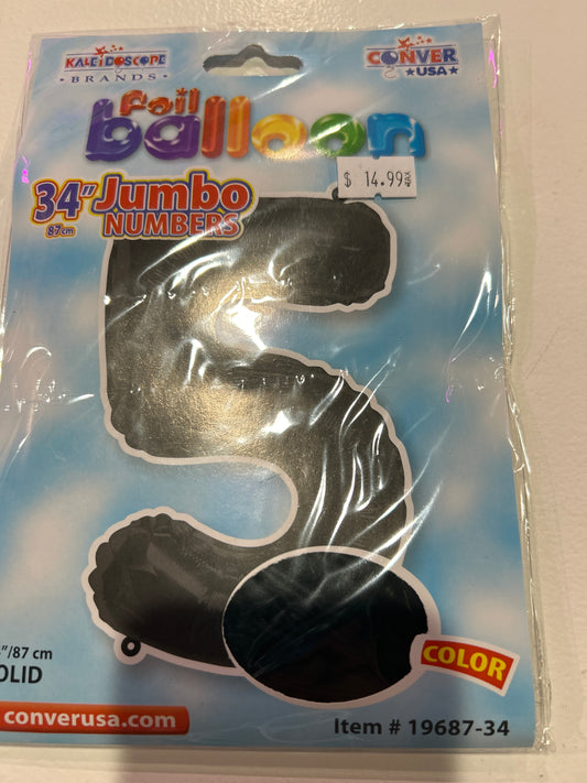 Black jumbo numbers