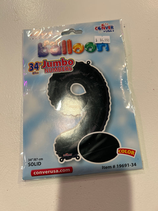 Black jumbo numbers